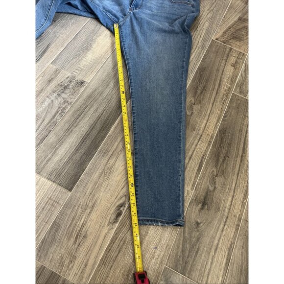 Jessica Simpson High Rise Forever Rolled Ankle Blue Jeans Women’s Size 16W - Picture 11 of 14